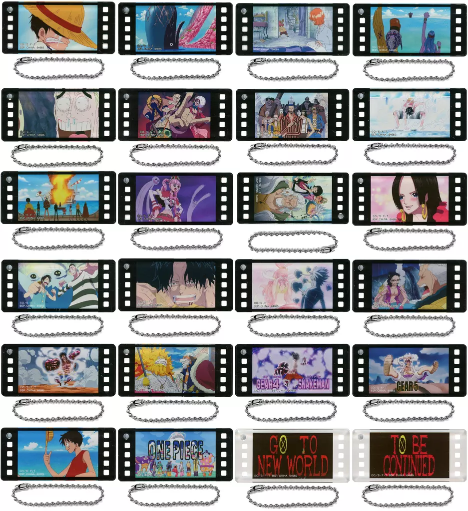 全24種セット ワンピースヒストリーアクリルチャーム 「一番くじ ワンピース TVアニメ25周年 ～海賊王への道～」 G賞