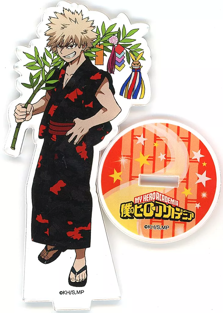 爆豪勝己(台座竹イラスト) 仙台七夕描き下ろし アクリルスタンド 「僕のヒーローアカデミア×東北祭り」_image