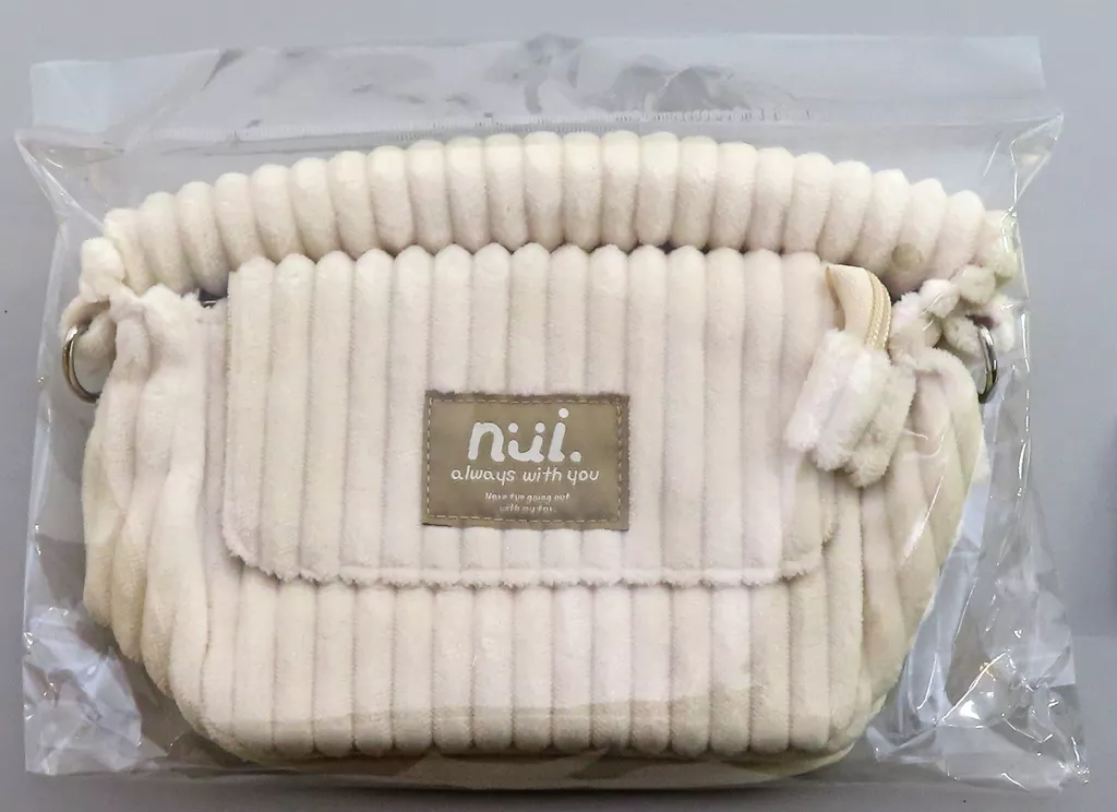 nui.コーデュロイショルダー ホワイト