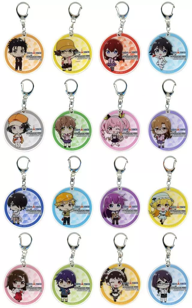全16種セット 「STEINS;GATE×＜物語＞シリーズ×東京タワー 描き下ろしデフォルメアクリル」