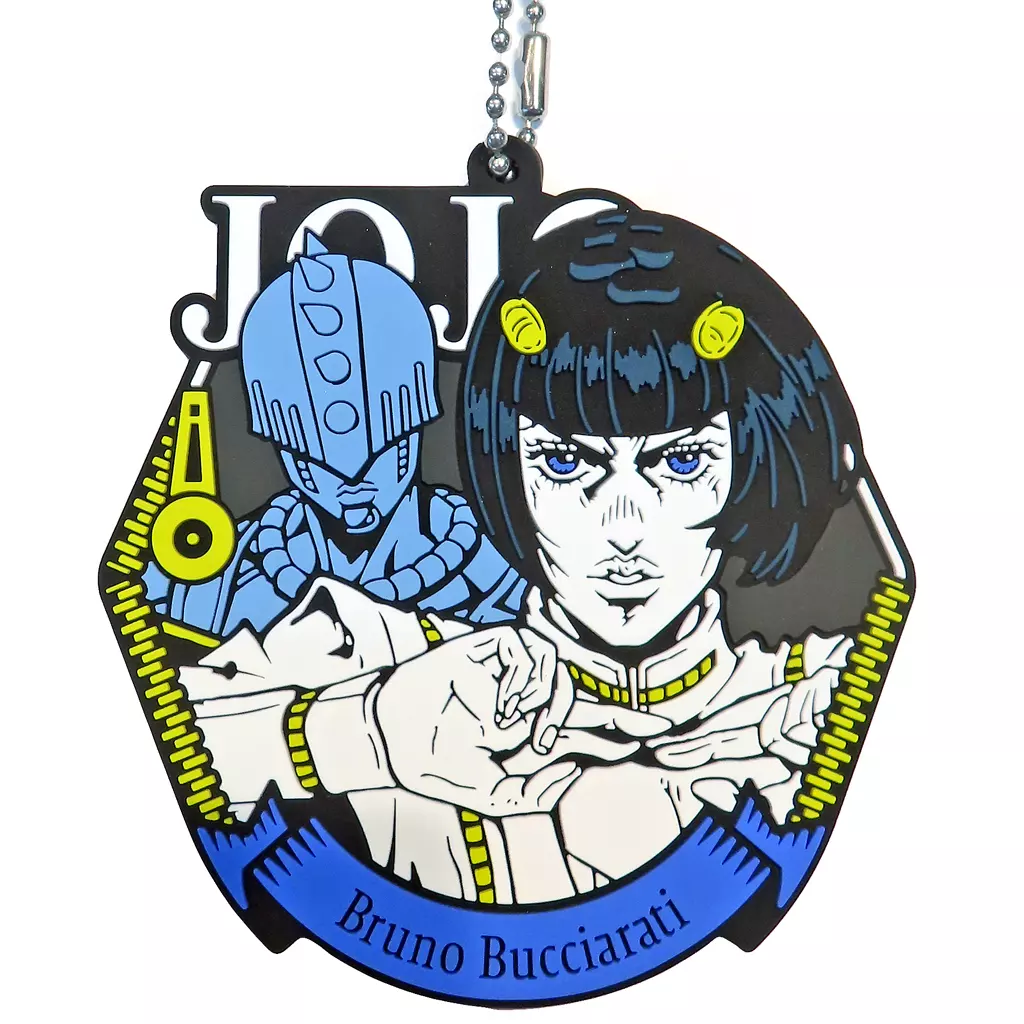 ブローノ・ブチャラティ＆スティッキィ・フィンガーズ ラバーチャーム 「一番くじ ジョジョの奇妙な冒険 GOLDEN WIND」 K賞