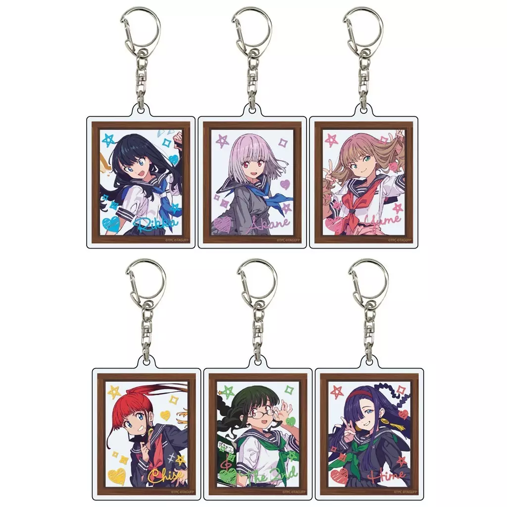 全6種セット 「グリッドマンユニバース POP UP SHOP in TSUTAYA トレーディングアクリル 10.セーラー服ver. 描き下ろしイラスト」