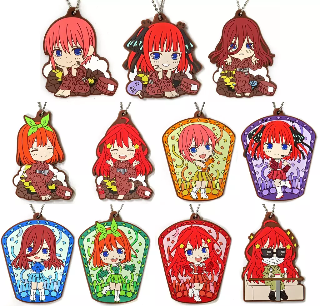全11種セット ラバーチャーム 「一番くじ 五等分の花嫁＊ ～memorial collections～」 I賞