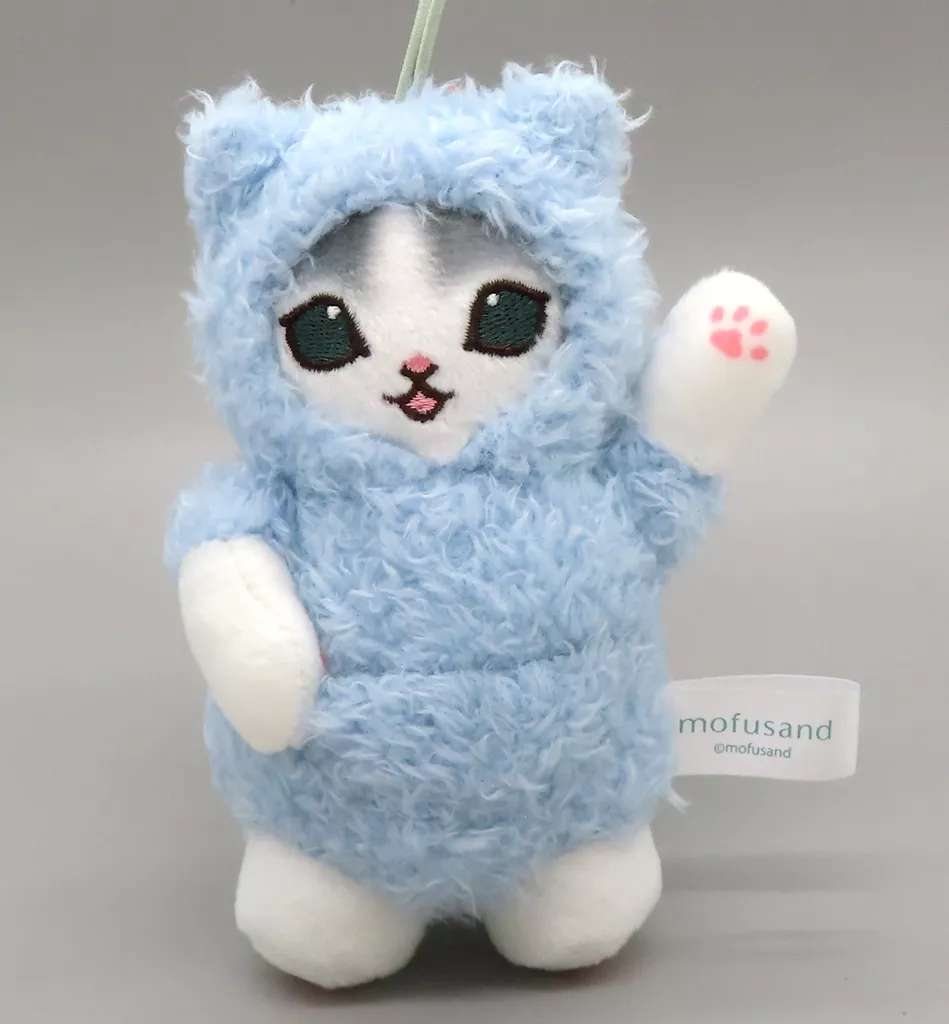 ブルー パジャマにゃんマスコット 「mofusand」