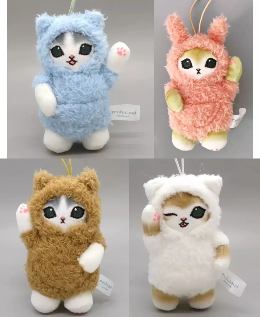 全4種セット パジャマにゃんマスコット 「mofusand」
