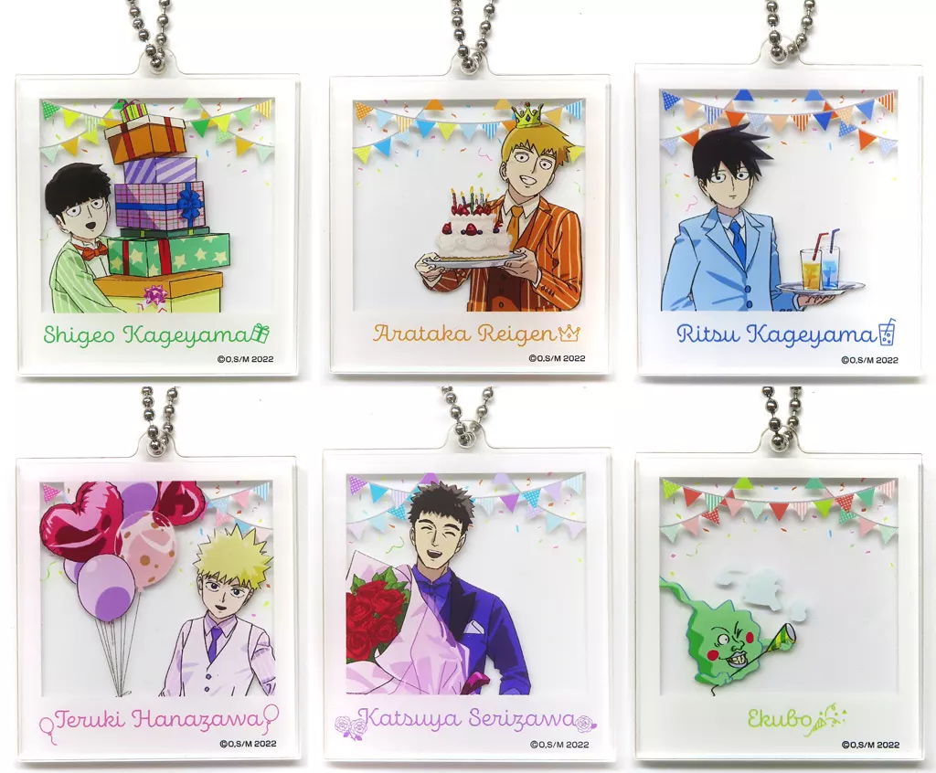 全6種セット 「モブサイコ100 III POP UP SHOP ～師匠のお誕生日会～ アクリルコレクション」