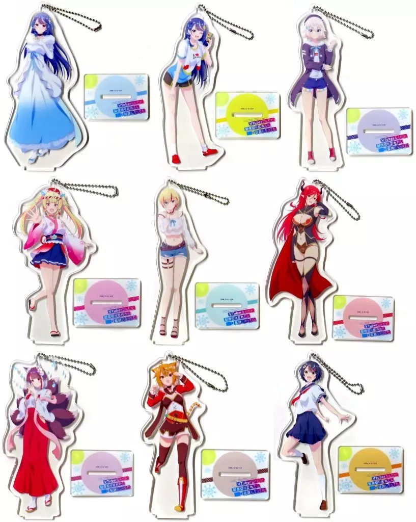 全9種セット スタンド付クリアキーチェーン(EX) 「VTuberなんだが配信切り忘れたら伝説になってた」