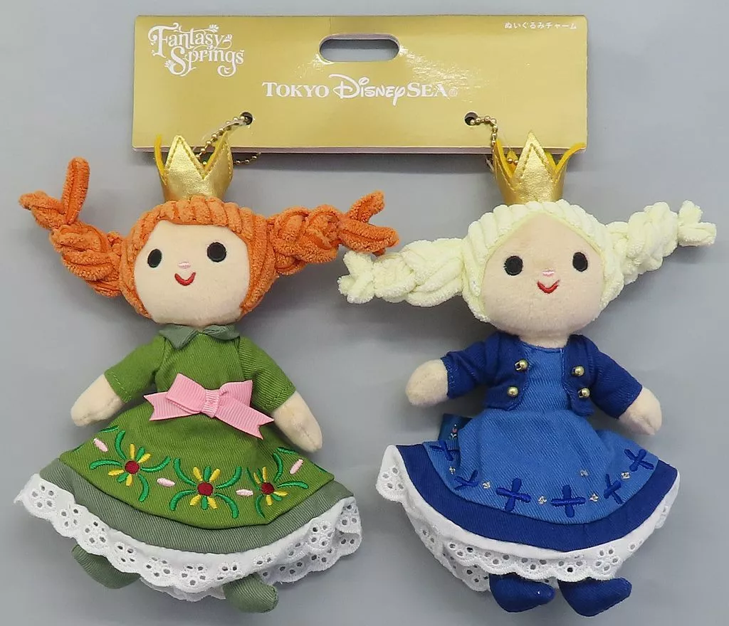 アナ＆エルサ ぬいぐるみチャームセット(2個組) 「アナと雪の女王 アナとエルサのフローズンジャーニー」 東京ディズニーシー限定 ファンタジースプリングスグッズ