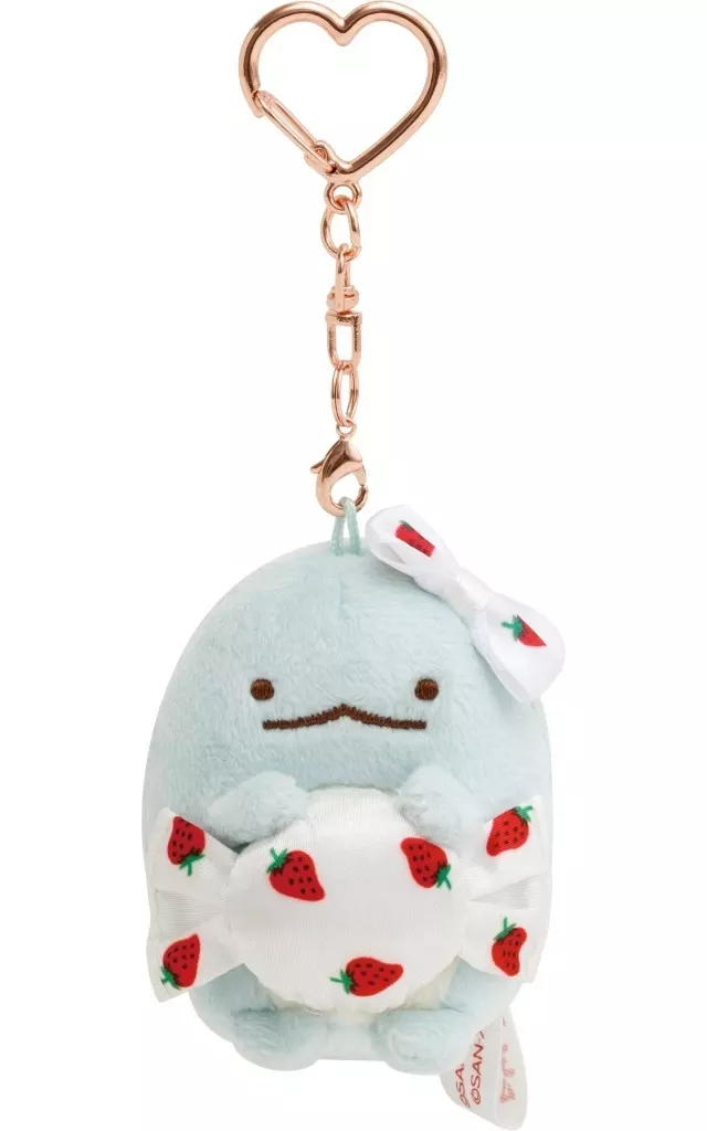 とかげ ぶらさげぬいぐるみ 「すみっコぐらし×サクマいちごみるくキャンディ」