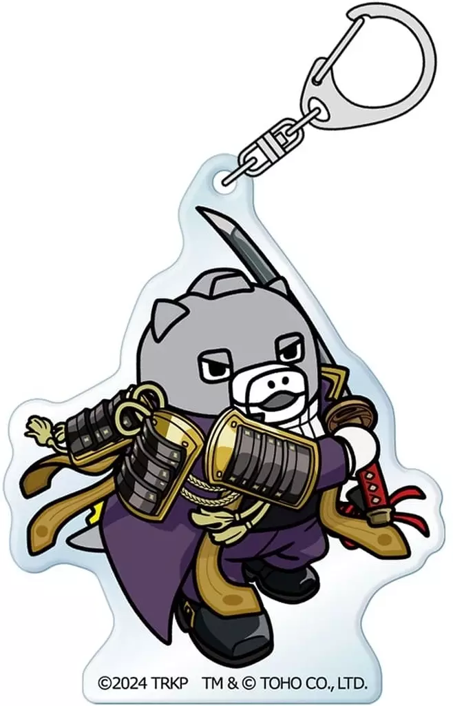 へし切長谷部＆ちびメカゴジラ アクリル 「刀剣乱舞 廻 -々伝 近し侍らうものら- ちびゴジラコラボ」