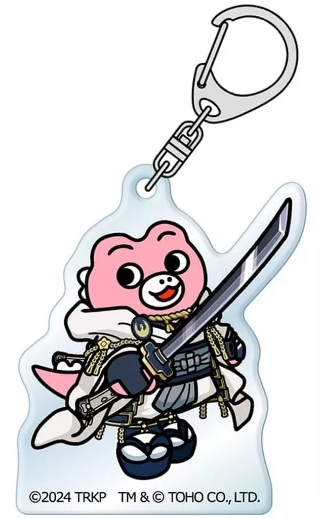 鶴丸国永＆ちびミニラ アクリル 「刀剣乱舞 廻 -々伝 近し侍らうものら- ちびゴジラコラボ」