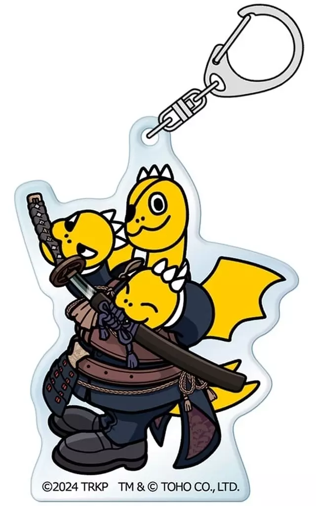 燭台切光忠＆ちびギドラ アクリル 「刀剣乱舞 廻 -々伝 近し侍らうものら- ちびゴジラコラボ」