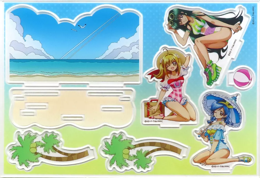 アクリルスタンド・アクリルパネル　集合 アクリルジオラマ 「まるくじ マーメイドメロディー ぴちぴちピッチ vol.3 レトロ水着style」 超大吉