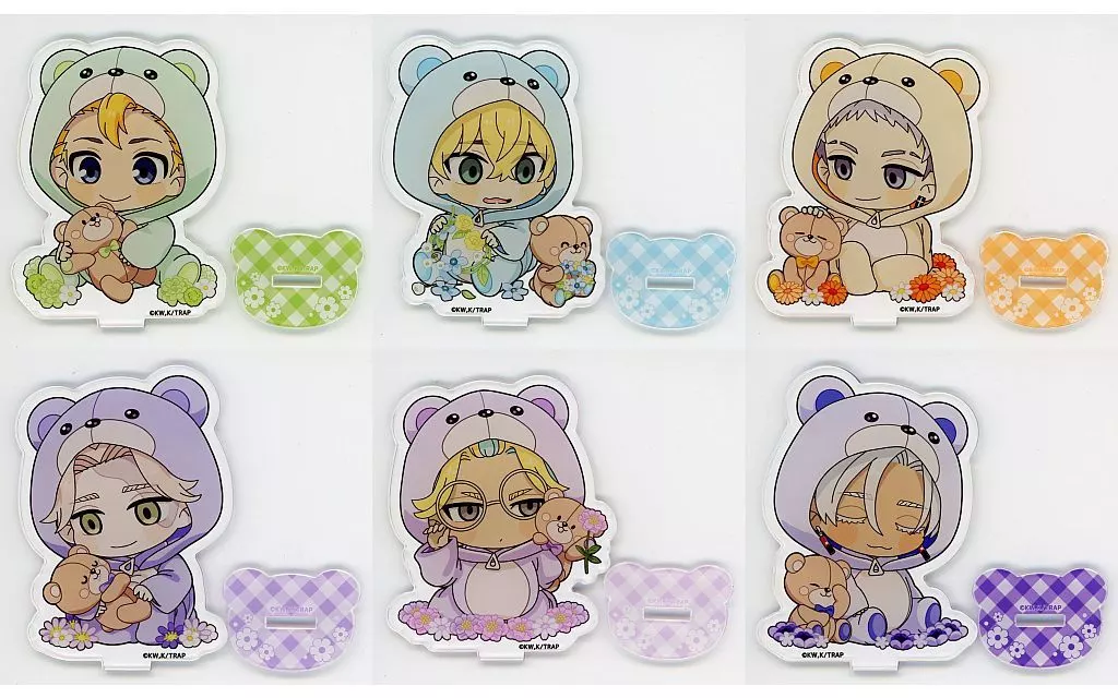 【新品、本物、当店在庫だから安心】 駿河屋 -<中古>全6種セット FLOWER-BEAR 「東京リベンジャーズ アクリルスタンド