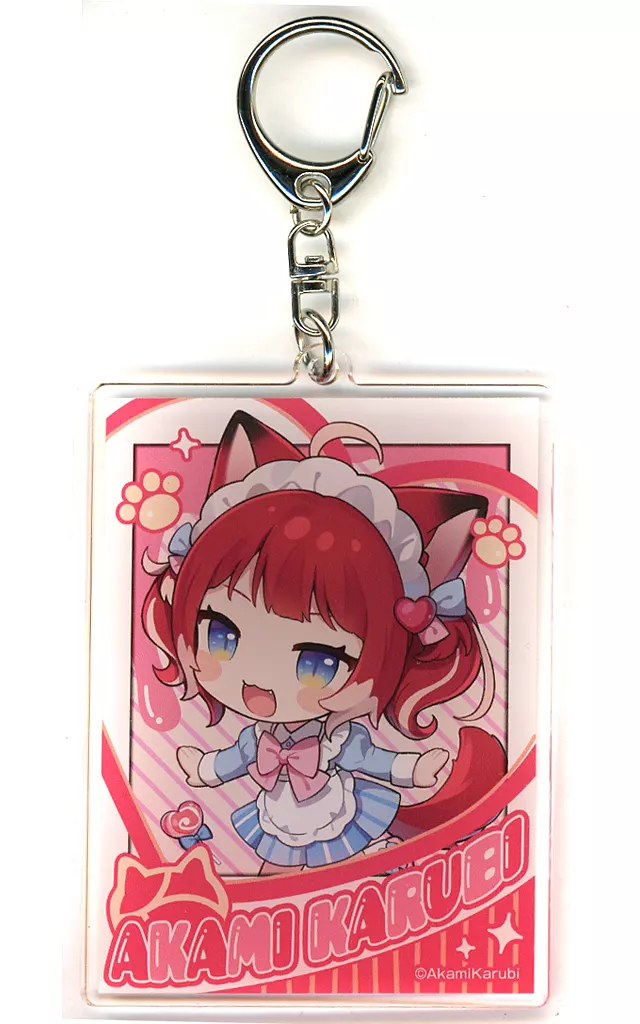 赤見かるび(メイド喫茶デザイン) 「バーチャルYouTuber 赤見かるび＆Nachoneko×ローソン アクリル」