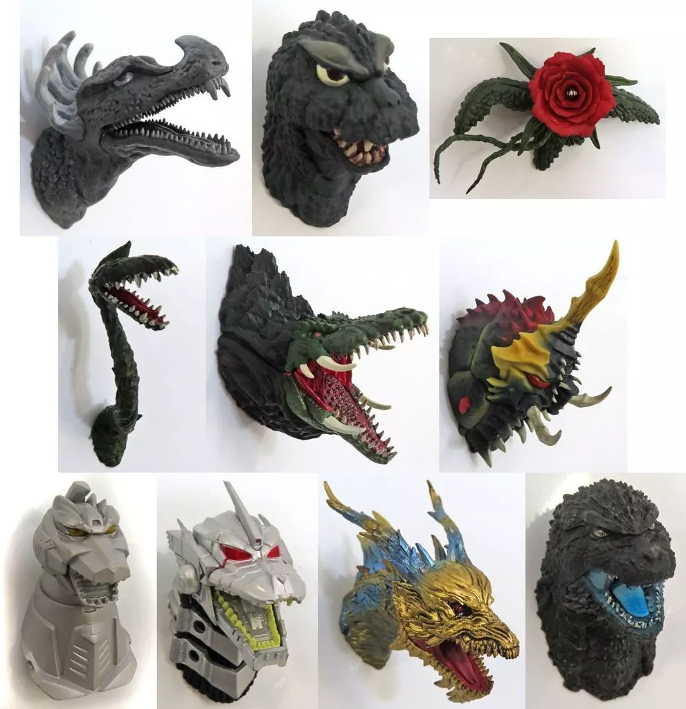 雑貨　全10種セット モンスターヘッドマグネット 「一番くじ ゴジラ 70th Anniversary」 E賞
