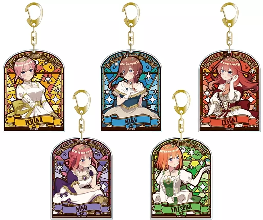 全5種セット 「五等分の花嫁* ステンドグラス風トレーディングアクリル 深窓の令嬢ver.」