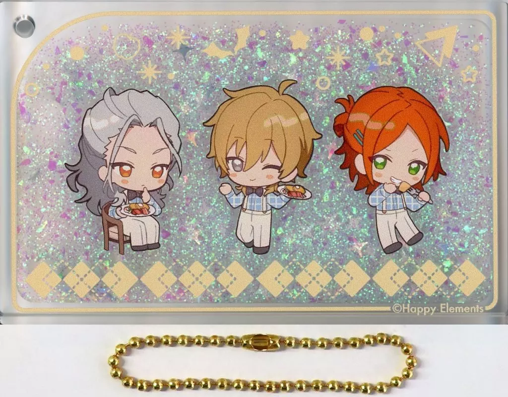 乱凪砂＆羽風薫＆葵ゆうた スノードーム風リキッドアクリル 「あんさんぶるスターズ!! ENSEMBLE HOLIDAY!!×animatecafe」