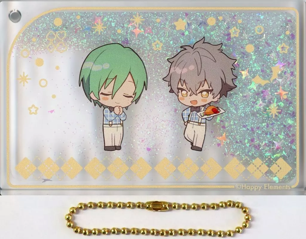 風早巽＆大神晃牙 スノードーム風リキッドアクリル 「あんさんぶるスターズ!! ENSEMBLE HOLIDAY!!×animatecafe」