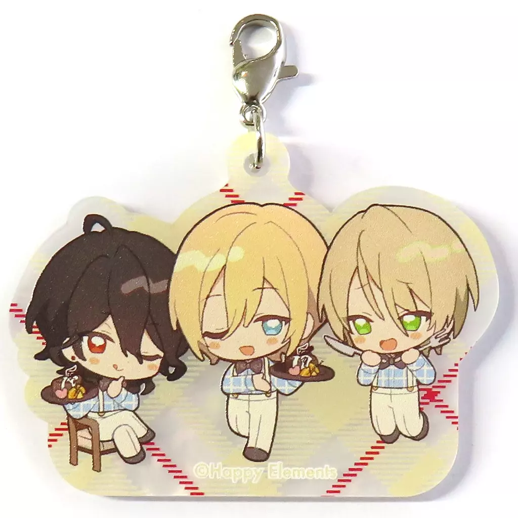 朔間零＆天祥院英智＆白鳥藍良 アクリルチャーム 「あんさんぶるスターズ!! ENSEMBLE HOLIDAY!!×animatecafe HOLIDAYプレゼントボックス」 同梱品