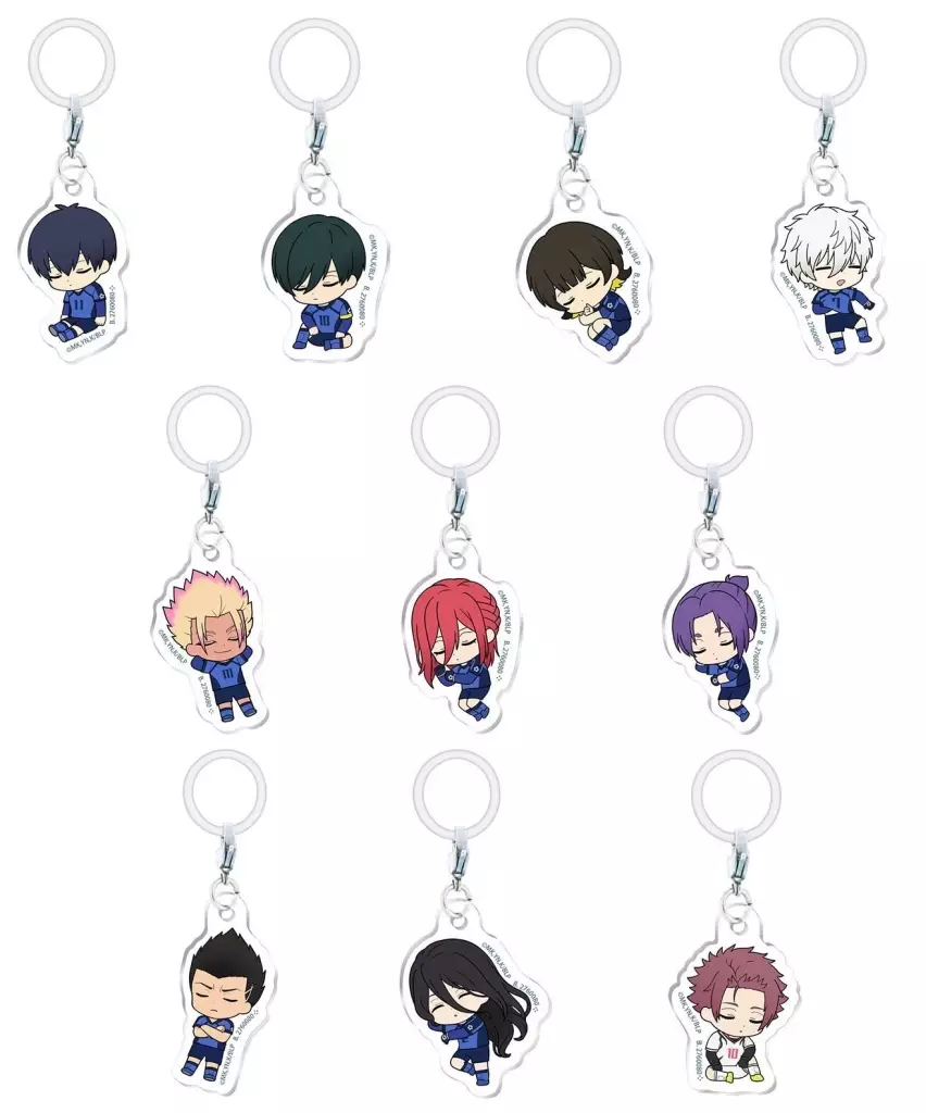 全10種セット 「ブルーロック ふらっとめじるしアクセサリー ねむらせ隊Ver.」