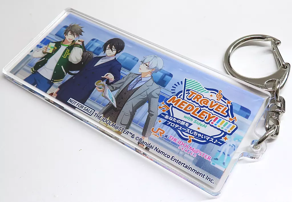 桜庭薫＆握野英雄＆硲道夫 駅名標風アクリル 「TR＠VEL MEDLEY!!!!!! with THE IDOLM＠STER Series～あなたの旅をプロデュースしちゃいマス♪～ JR東海×アイドルマスター SideM」 東海道新幹線乗車特典
