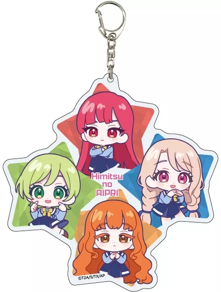 04.サクラ＆タマキ＆アイリ＆リンリン(制服ver.) ミニキャライラスト デカアクリル 「ひみつのアイプリ」