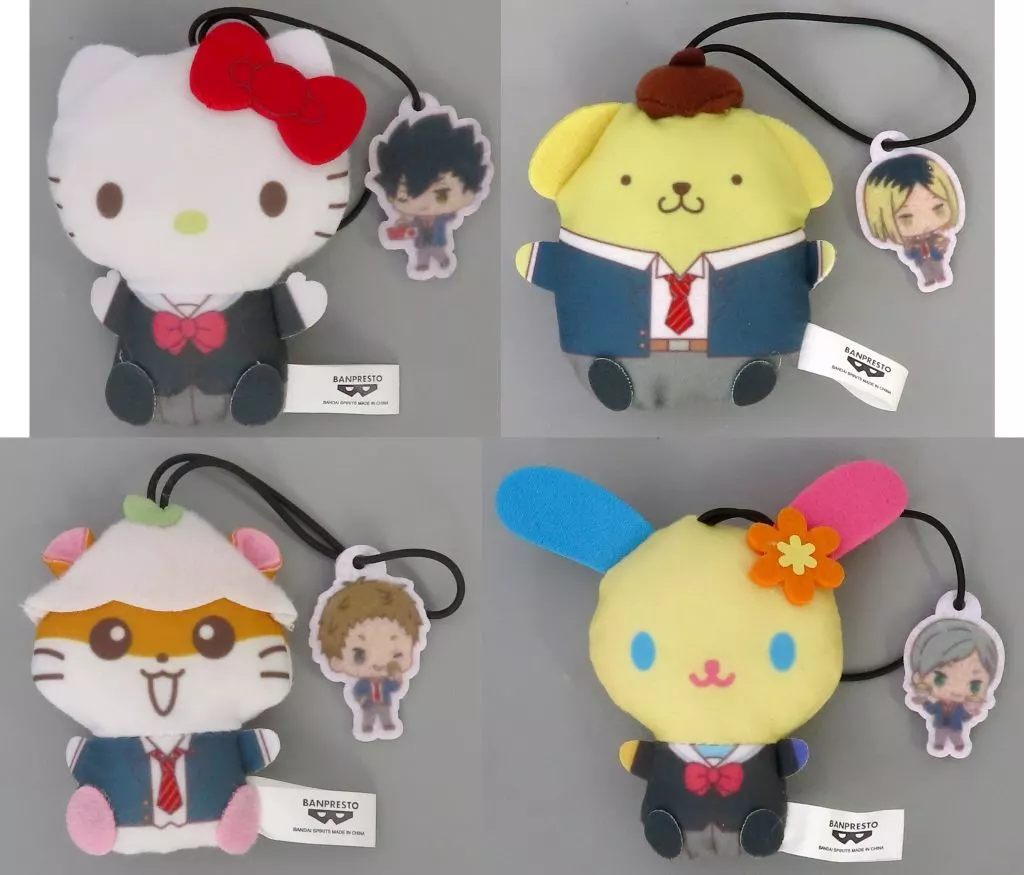 全4種セット ぬいぐるみマスコットvol.2 「ハイキュー!!×サンリオキャラクターズ」