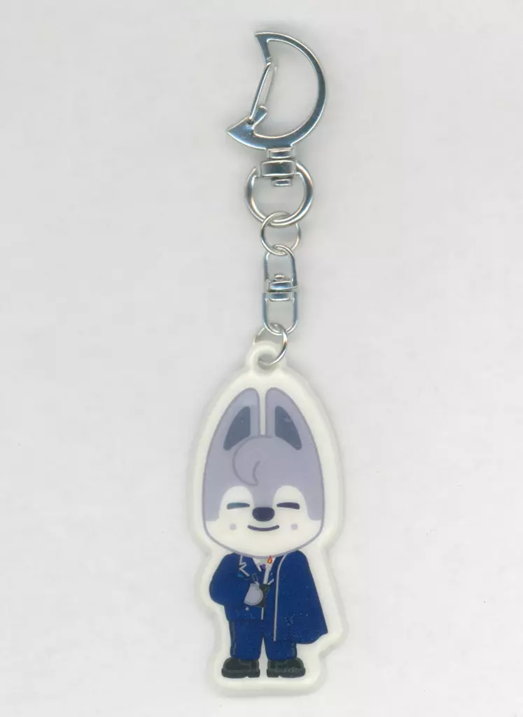 バンチャン(制服) SKZOO SECRET SOFT KEYRING(キーリング) Wolf Chan 「Stray Kids×SKZOO POP-UP ＆ CAFE ’SKZOO’S MAGIC SCHOOL’ IN BUSAN」