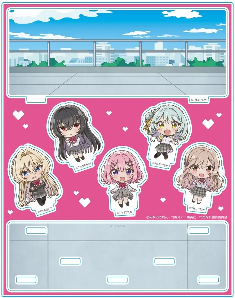 駿河屋 -<中古>れな子＆真唯＆紫陽花＆紗月＆香穂 アクリルジオラマ