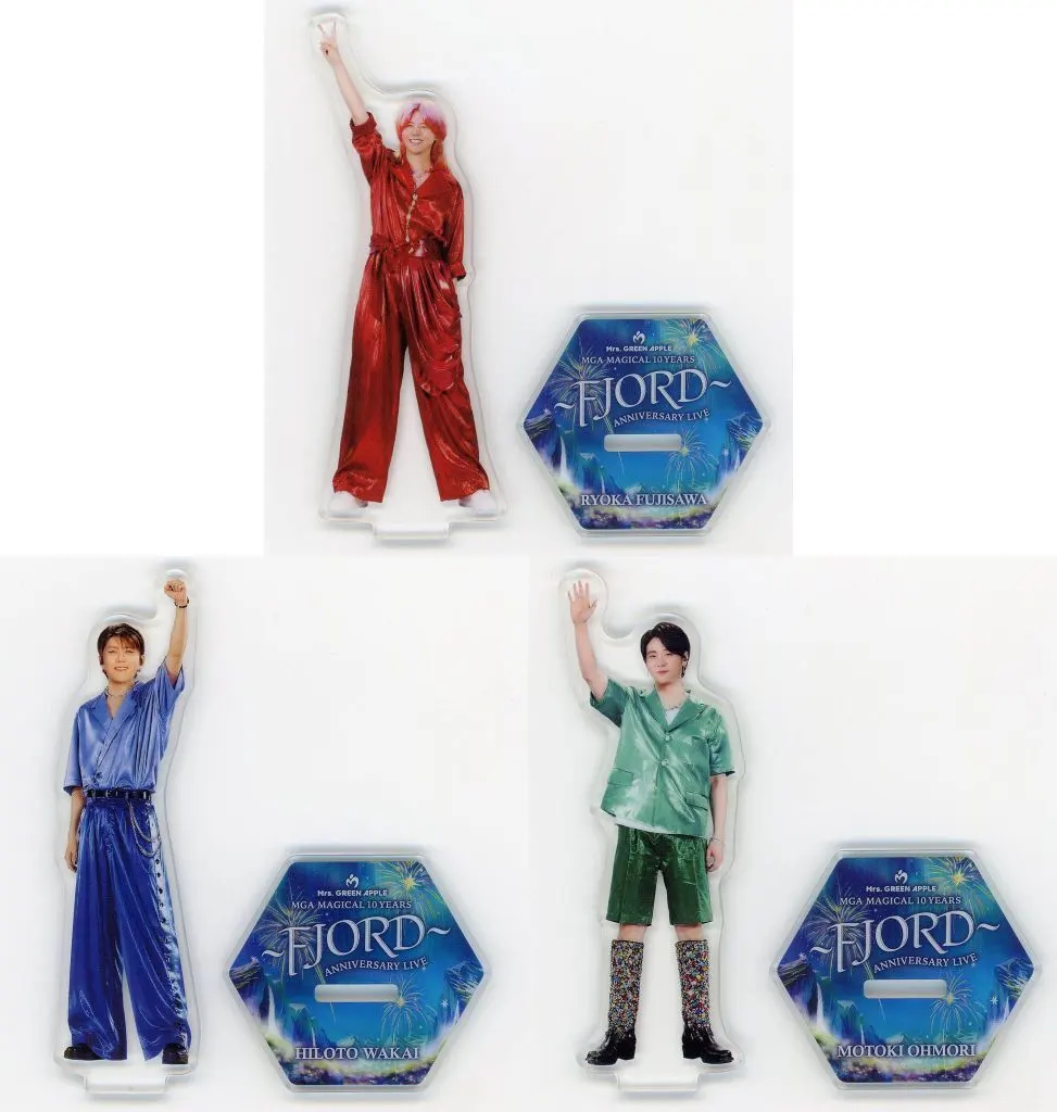 Mrs. GREEN APPLE FJORD アクリルスタンド 他セット ミセスグリーンアップル アクリルスタンド 3個 Mrs GREEN APPLE