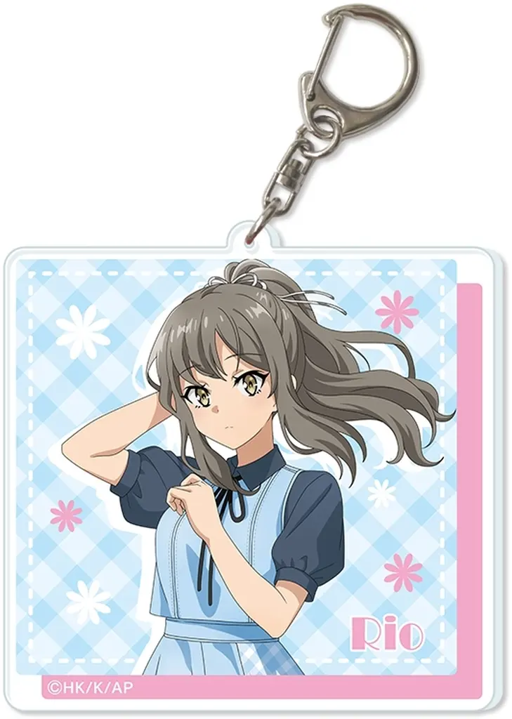 デザイン03(双葉理央) 描き下ろし ビッグアクリル サマーチェックver. 「青春ブタ野郎シリーズ」