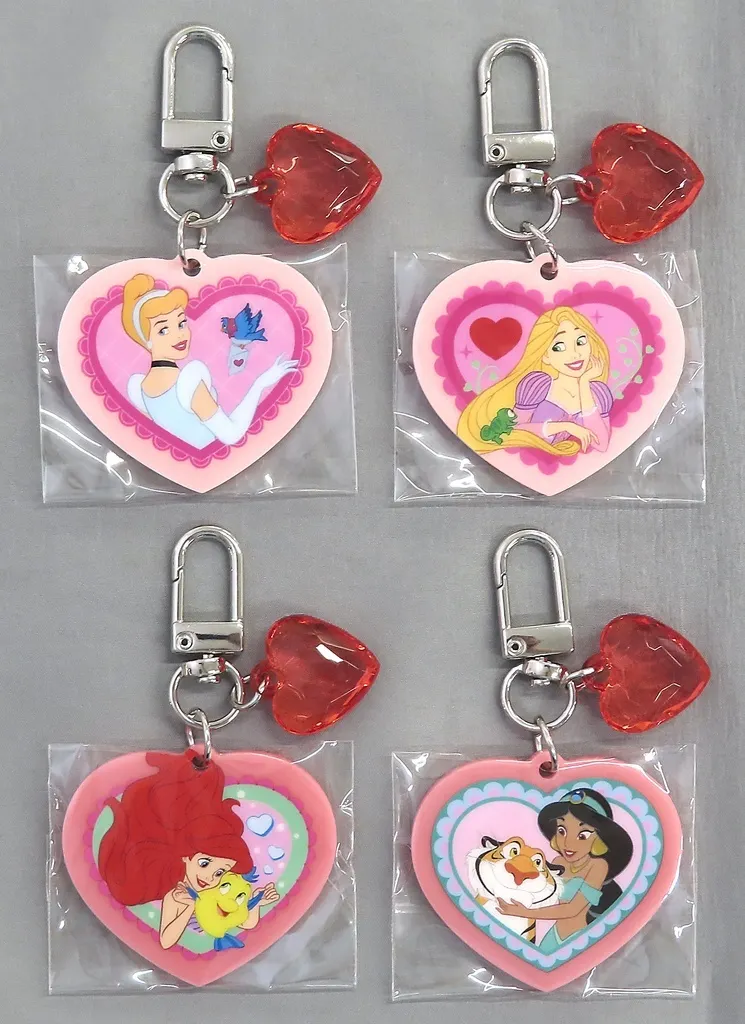 全4種セット 「ディズニー プリンセス キーチェーン」 東京ディズニーリゾート限定