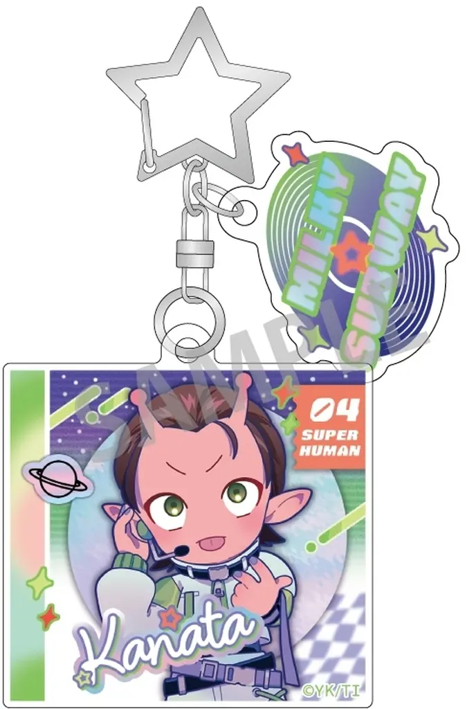 カナタ ダブルパーツアクリル 描き起こし第3弾 COSMOS☆IDOL 「銀河特急 ミルキー☆サブウェイ」