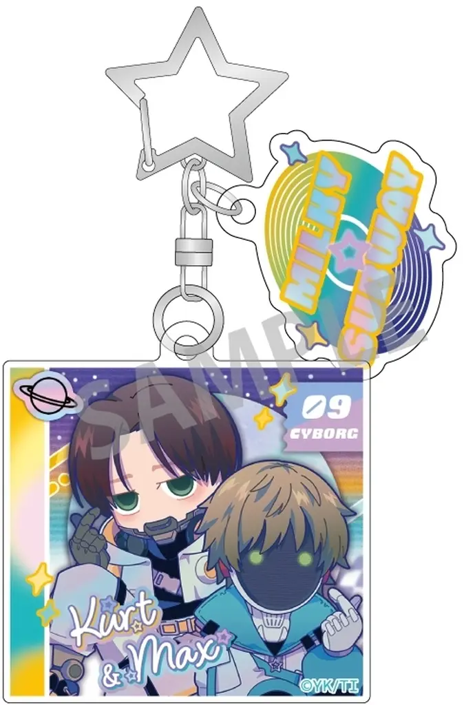 カート＆マックス ダブルパーツアクリル 描き起こし第3弾 COSMOS☆IDOL 「銀河特急 ミルキー☆サブウェイ」