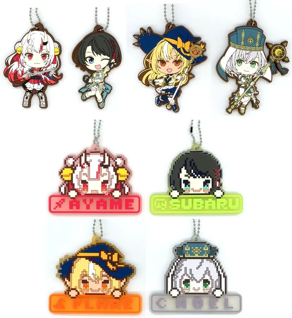 全8種セット ラバーチャーム 「一番くじ ホロライブ ～RPG Style～」 ラバーチャーム賞