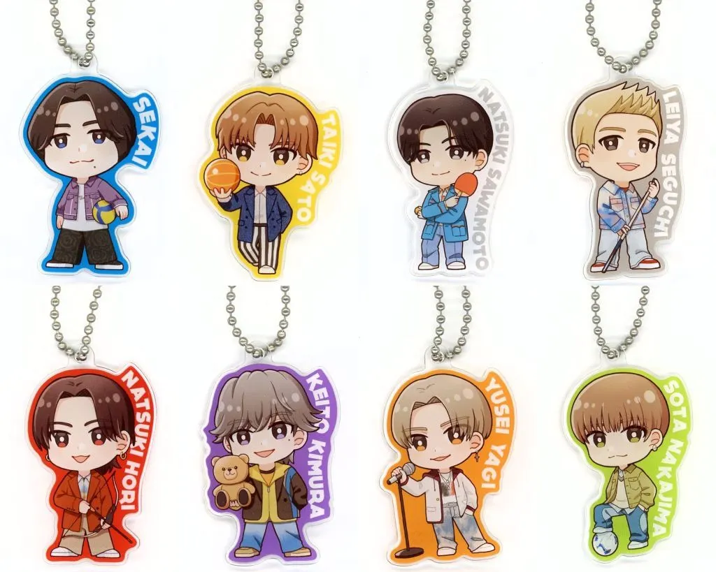 全8種セット FANTASTICS ミニキャラアクリル 「FANTASTICS×ラウンドワン(2025年)」 カプセルトイ景品