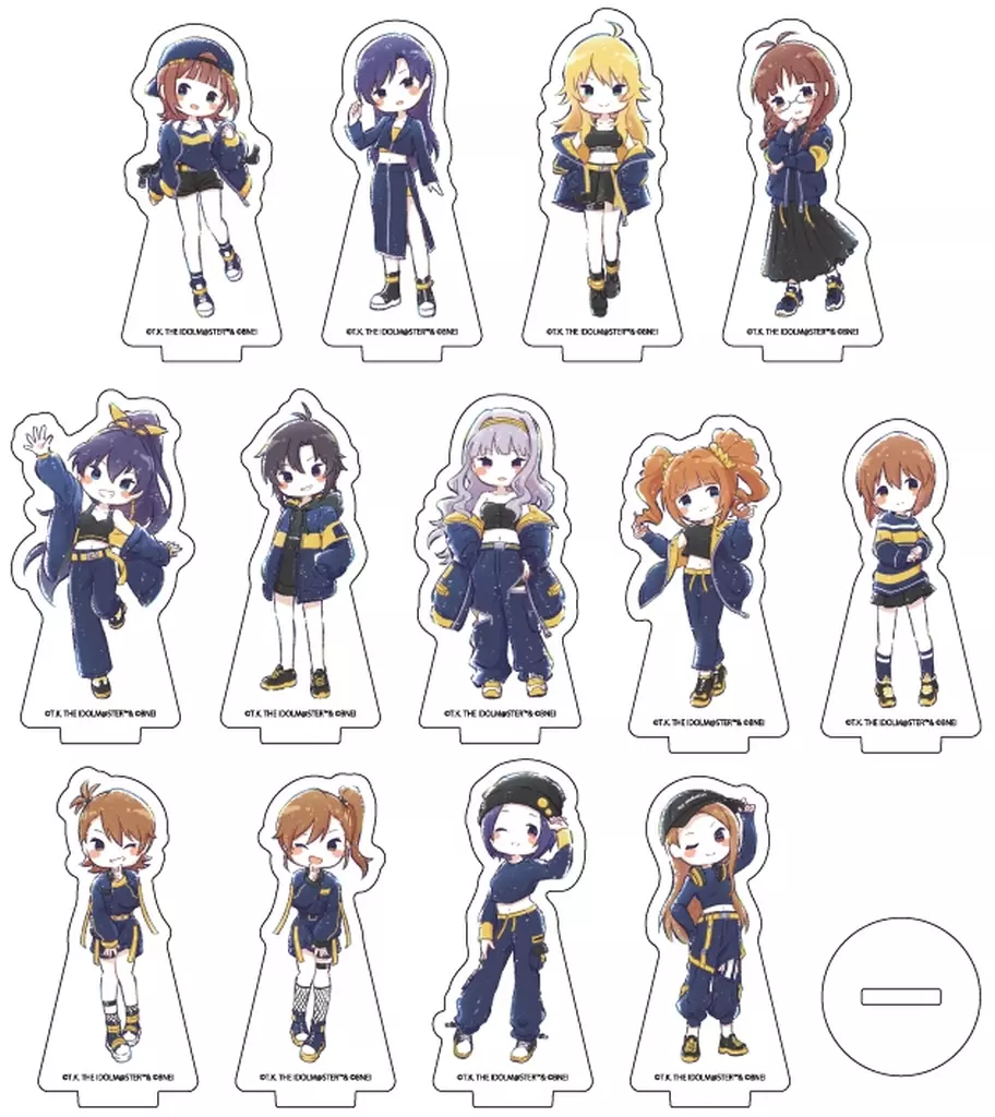 全13種セット 「アイドルマスター アクリルぷちスタンド 01.ストリートver.(グラフアートイラスト)」