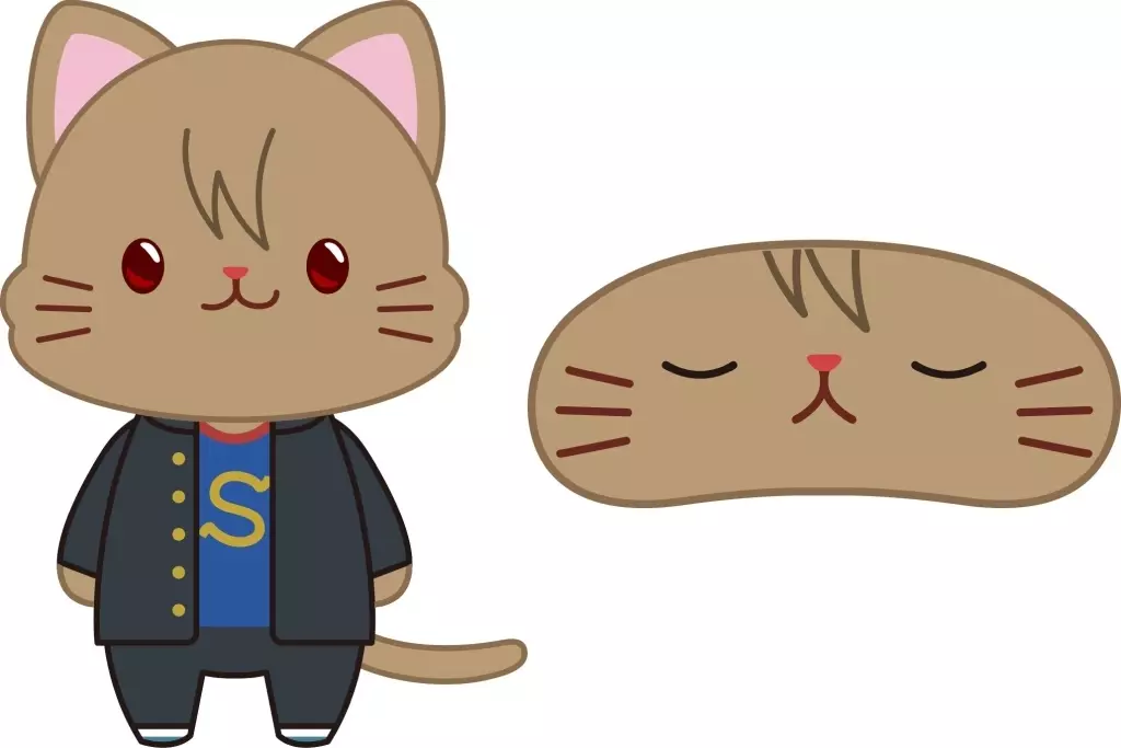 沖田総悟 withCAT アイマスク付きぬいぐるみ 「3年Z組銀八先生」