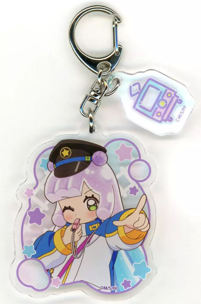01.ぷにる 駅員風衣装ver.(描き下ろしイラスト) パーツ付きアクリル 「ぷにるはかわいいスライム POP UP SHOP in 東京キャラクターストリート by eeo」