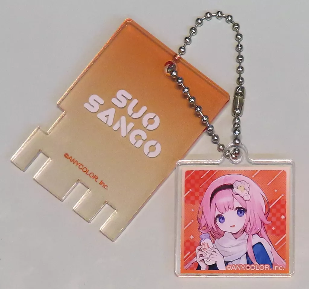 周央サンゴ(等身) 「バーチャルYouTuber にじさんじ×極楽湯・RAKU SPA ととのうにじさんじ 第二弾 トレーディング銭湯錠風」
