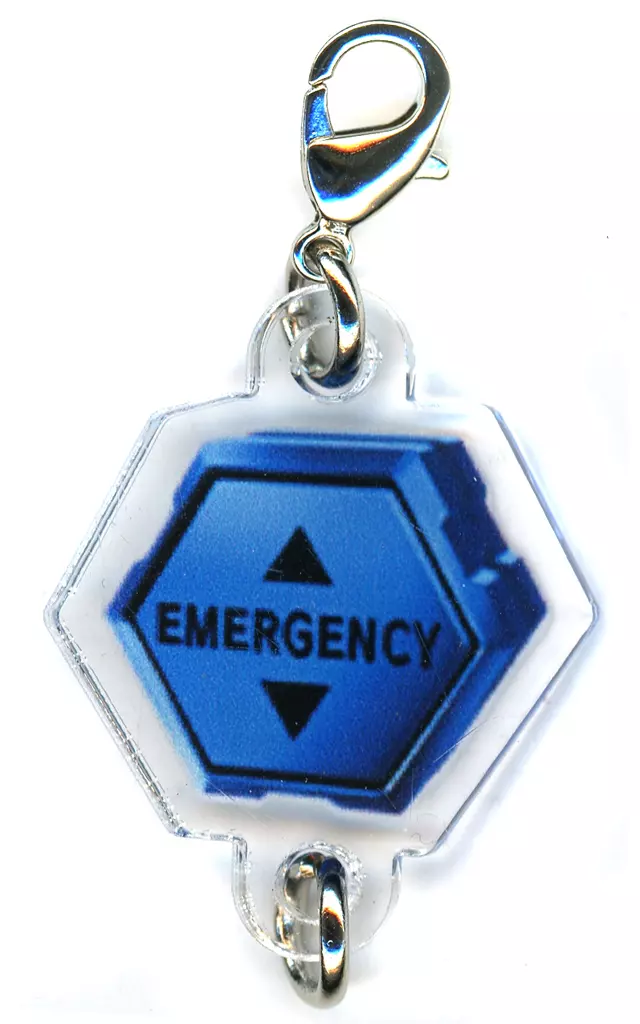 EMERGENCY(青) 「エヴァンゲリオン つながるアクリルチャームコレクション」