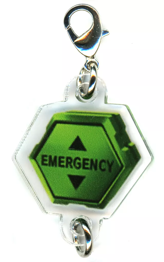 EMERGENCY(緑) 「エヴァンゲリオン つながるアクリルチャームコレクション」