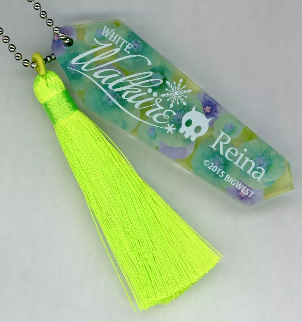 レイナ・プラウラー タッセル付き8mm厚アクリルチャーム 「マクロスΔ×elements H PARTY!!」 オシャレマクロスΔ 白銀のワルキューレ in マルイグッズ