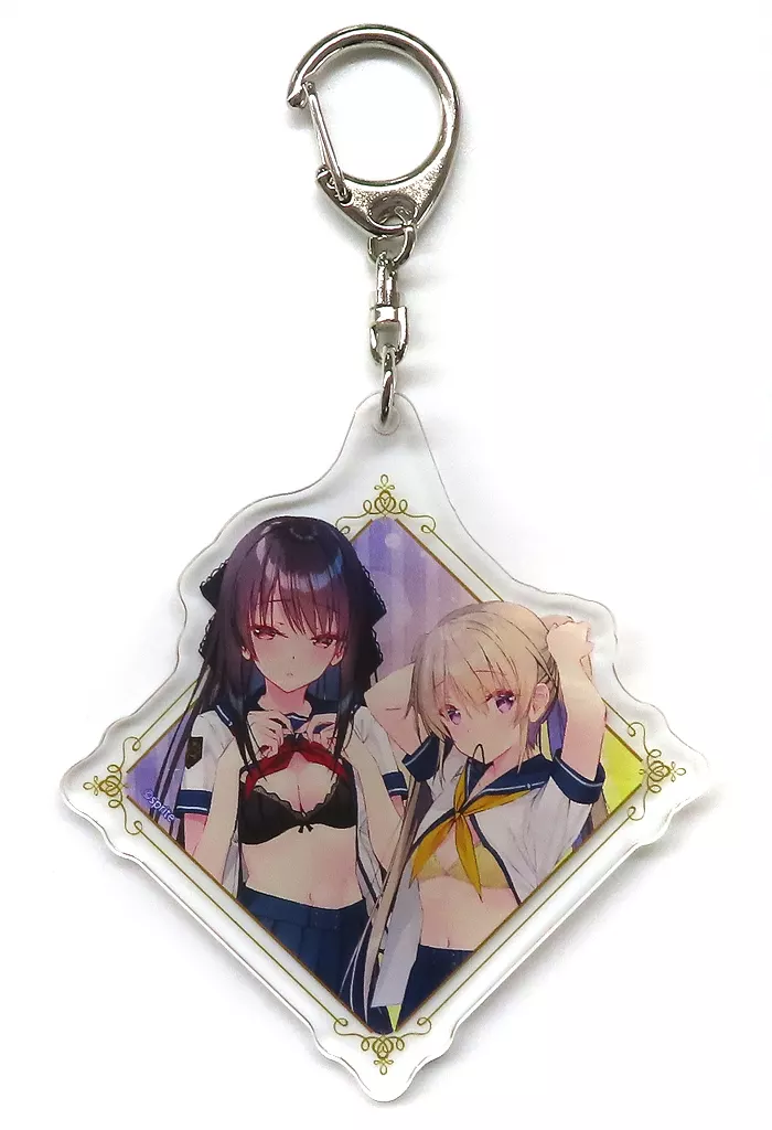 鳶沢みさき＆有坂真白 「蒼の彼方のフォーリズム×小林ちさと 10周年記念POP UP STORE アクリル 01.朝のお着換えver.(描き起こしイラスト)」