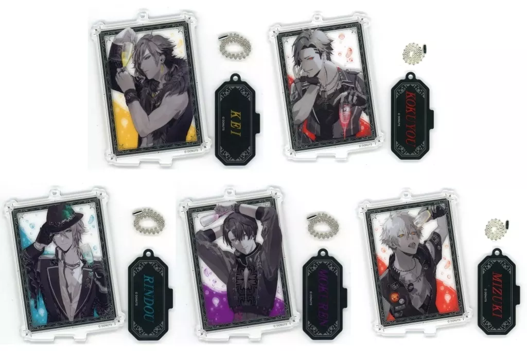 全5種セット 「ブラックスター -Theater Starless-×HUB コラボレーション 第2弾 トレーディング 3WAYアクリル」