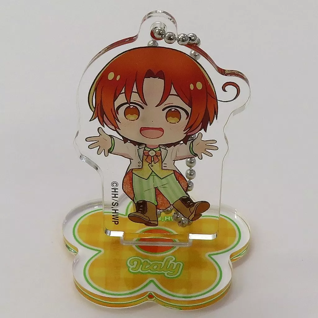 キーホルダー　イタリア 「ヘタリア World★Stars POP UP SHOP ミニキャラアクリルキーホルダーコレクション フラワーパレードver.」