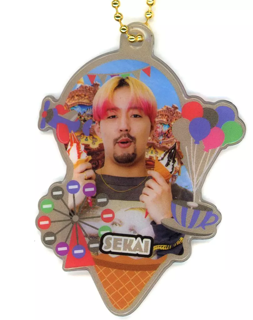 世界(FANTASTICS) クリアチャーム ソフトクリームver. 「TRIBE KINGDOM」 オンラインカプセル景品