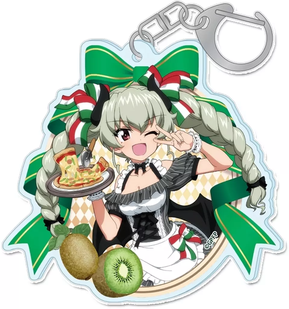 アンチョビ(小悪魔ウエイトレス) 描き下ろし アクリル 「ガールズ＆パンツァー 最終章」