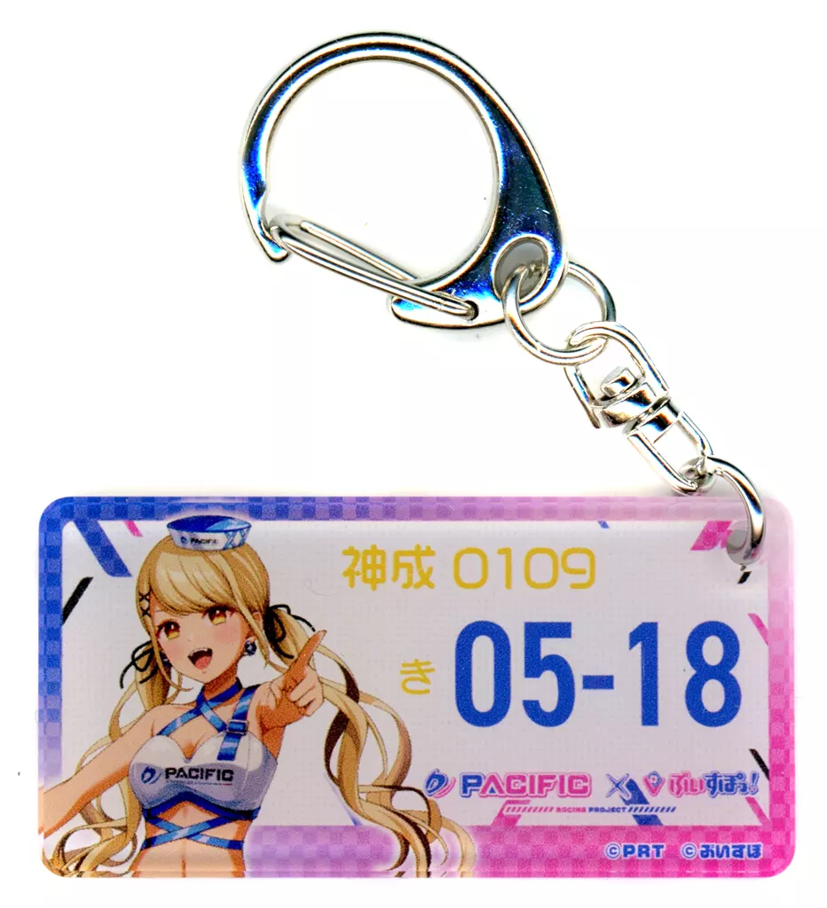 神成きゅぴ(夏コス) 「PACIFIC RACING TEAM×バーチャルYouTuber ぶいすぽっ! RACING PROJECT ランダムナンバープレート風アクリル」 C105グッズ